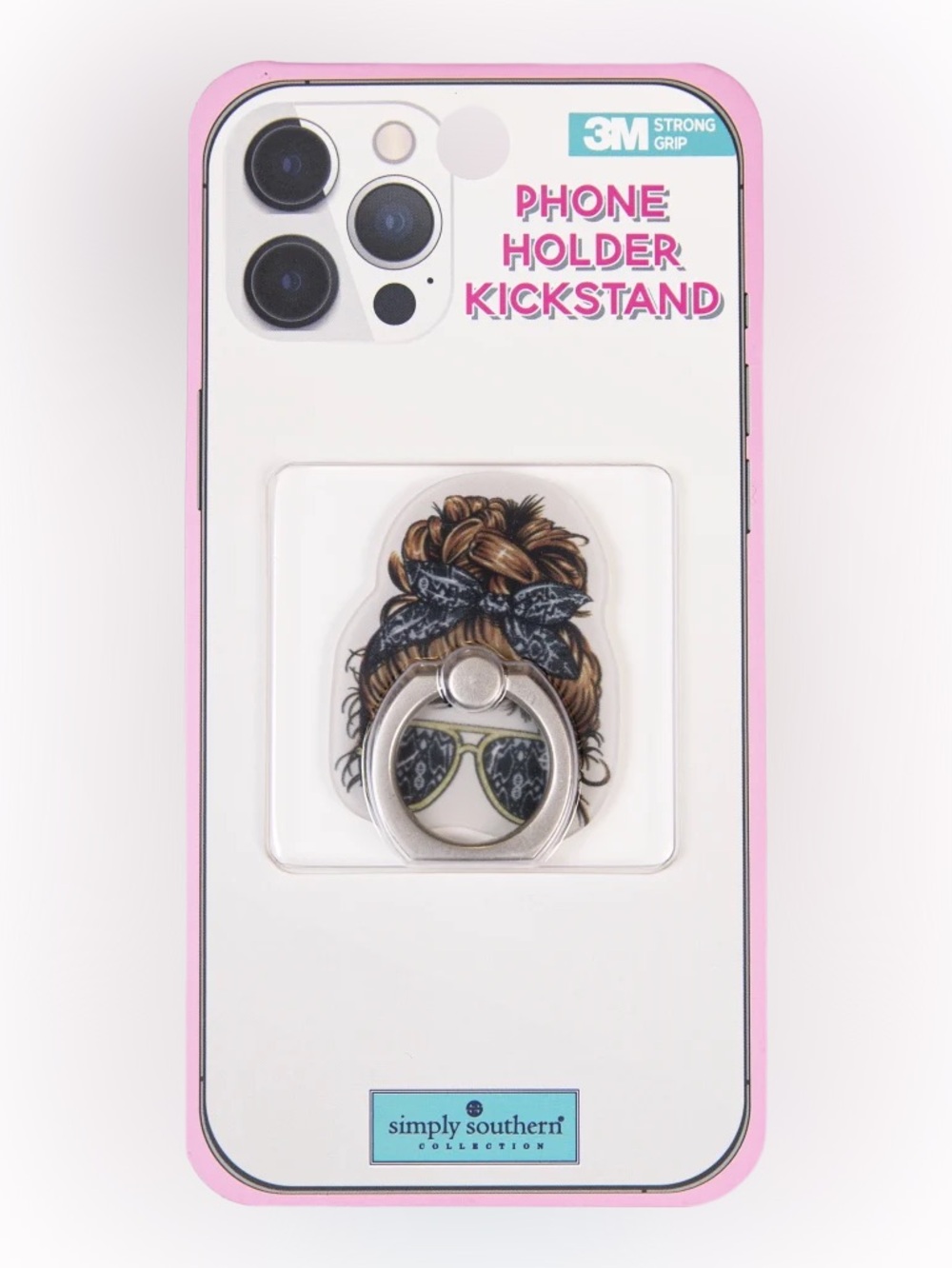 Simply Southern Sunglasses Messy Bun Phone Case Ring Holder Kickstand